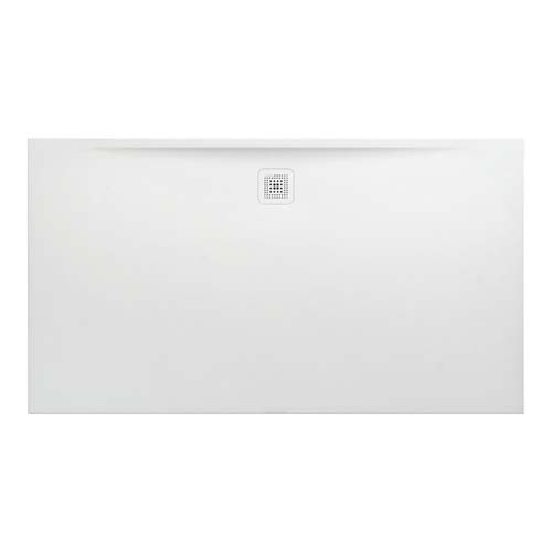 Laufen Marbond Shower Tray Rectangular Drain On Long Side 1800 x 1000 mm Drain On Long Side - White