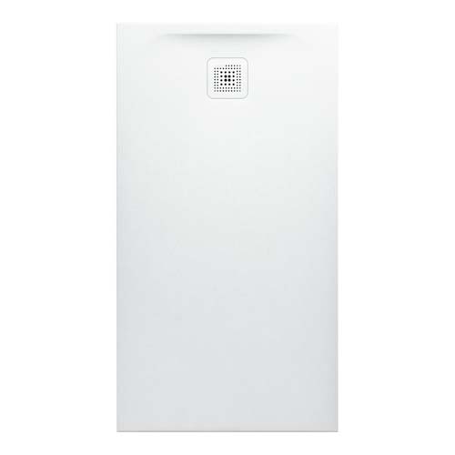 Laufen Marbond Shower Tray Rectangular Drain On Short Side 1300 x 700 mm Drain On Short Side - White