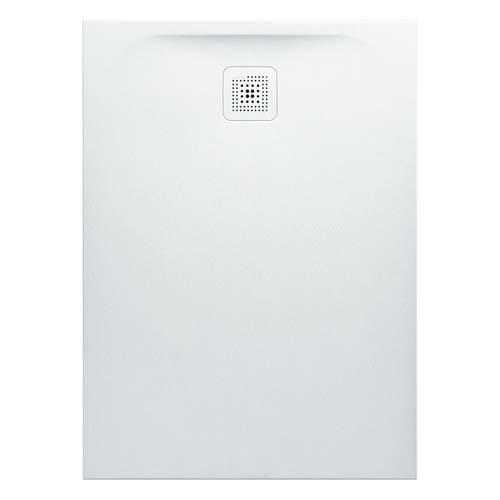Laufen Marbond Shower Tray Rectangular Drain On Short Side 1100 x 800 mm Drain On Short Side - White