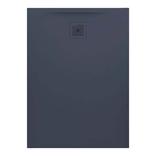 Laufen Marbond Shower Tray Rectangular Drain On Short Side 1100 x 800 mm Drain On Short Side - Anthracite