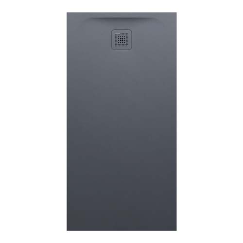 Laufen Marbond Shower Tray Rectangular Drain On Short Side 1400 x 800 mm Drain On Short Side - Anthracite