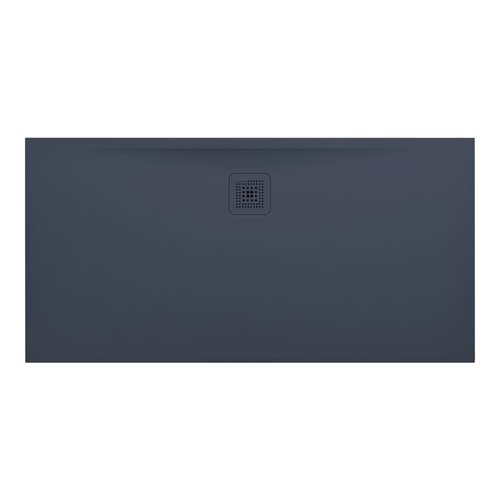 Laufen Marbond Shower Tray Rectangular Drain On Long Side 1400 x 700 mm Drain On Long Side - Anthracite