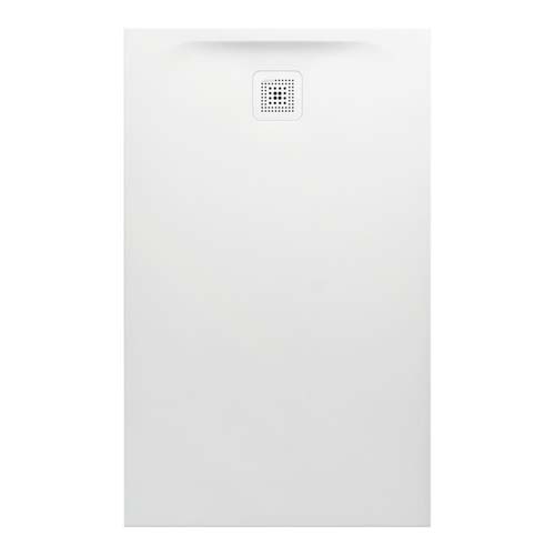 Laufen Marbond Shower Tray Rectangular Drain On Short Side 1300 x 800 mm Drain On Short Side - White