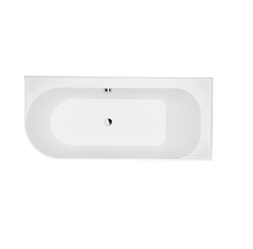 Laufen Immerse Back To Wall Corner Bath Right Hand Corner - Gloss White 10