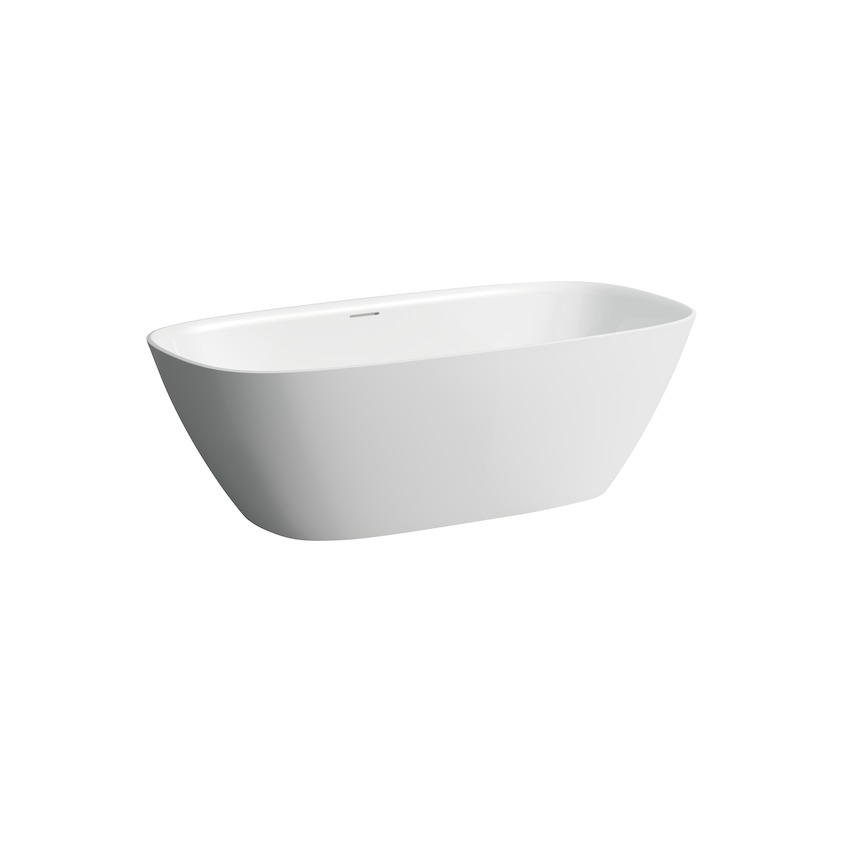 Laufen Baths Ino Freestanding Bath 170 x 75cm with Integrated Overflow & Feet - White