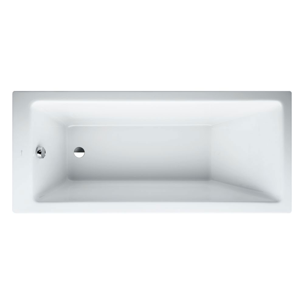 Laufen Pro Drop-In Bath Rectangular 1800 W 630 H x 800 Dmm with Integrated Overflow - White 8