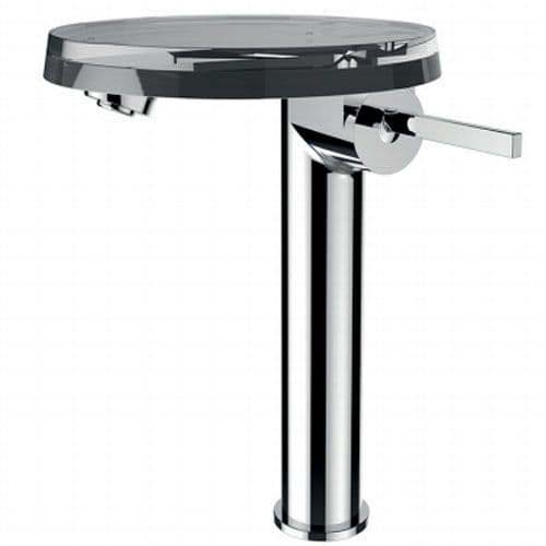 Laufen Kartell Tall Monobloc Basin Mixer Disc Without Pop-Up Waste - Chrome