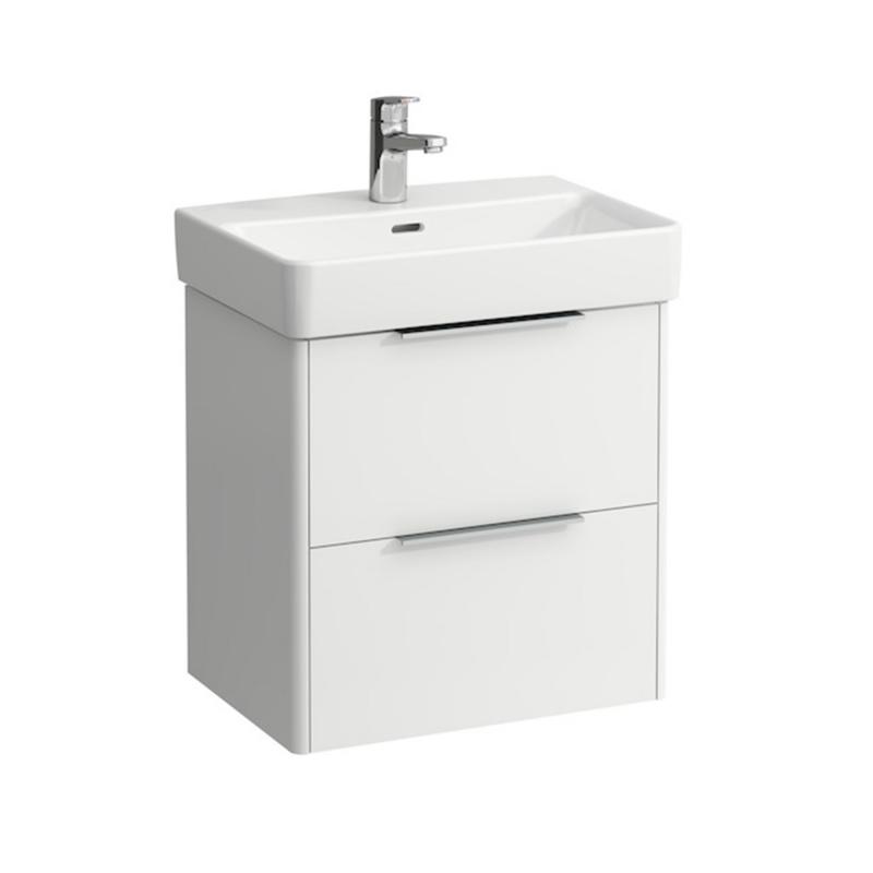 Laufen Base 55cm Vanity Unit Reduced Depth - Gloss White