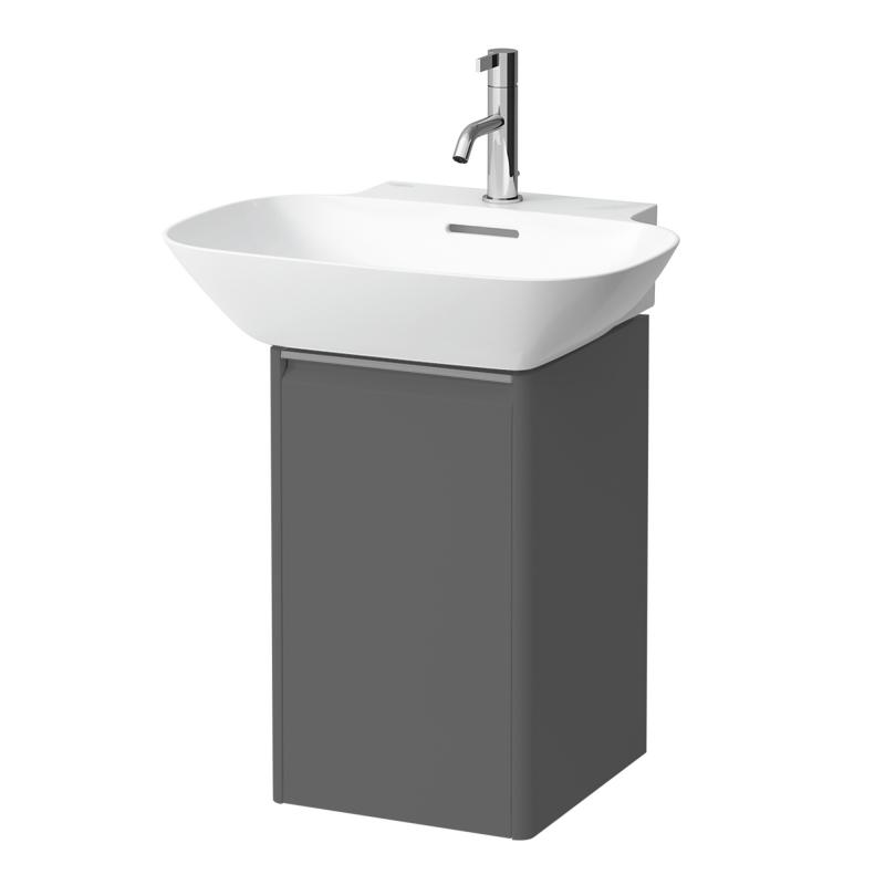 Laufen Base For Ino Vanity Unit with Door Right Hand 315 x 515 x 340mm Anodized Aluminium Handle - Traffic Grey