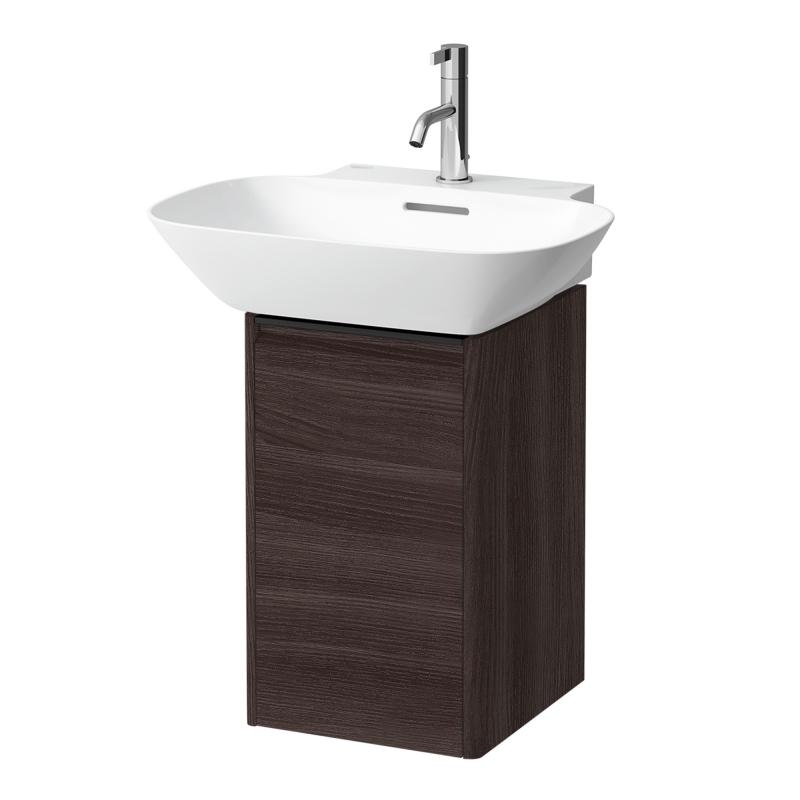 Laufen Base For Ino Vanity Unit with Door Right Hand 315 x 515 x 340mm Black Aluminium Handle - Dark Elm
