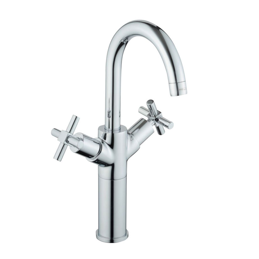 VitrA Uno Tall Monobloc Basin Mixer No Waste - Chrome