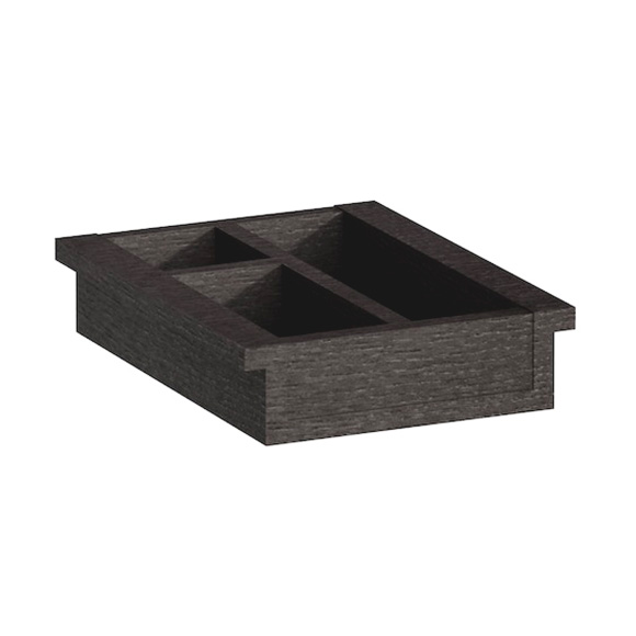 Laufen Boutique Drawer Organiser Small 195 x 55H x 25cm - Dark Oak