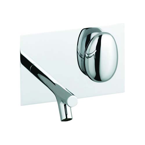 VitrA Istanbul Pebble Wall Mounted Single Lever Basin Mixer Single Lever Basin Mixer - Chrome