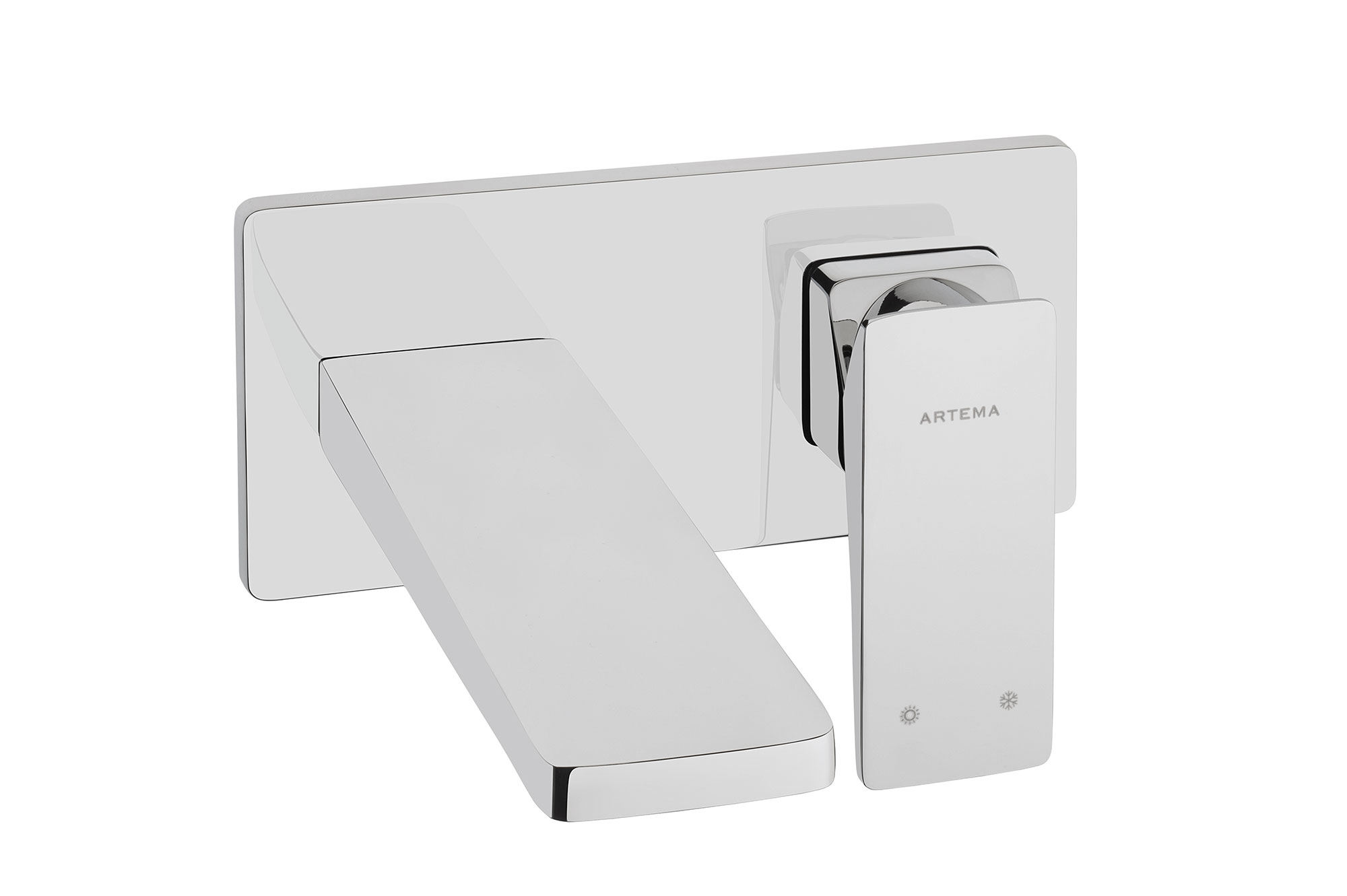 Vitra Brava Brassware Wall Mounted Basin Mixer