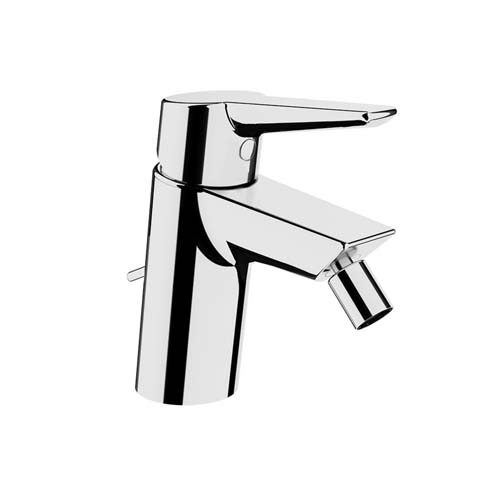 VitrA Solid S Mono Bidet Mixer with Pop-Up Waste - Chrome