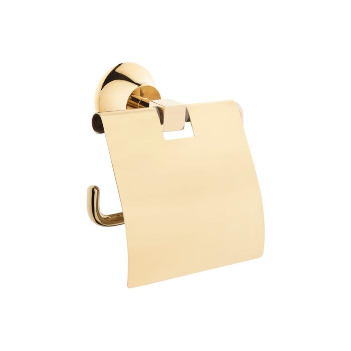 VitrA Juno Toilet Roll Holder with Cover - Gold