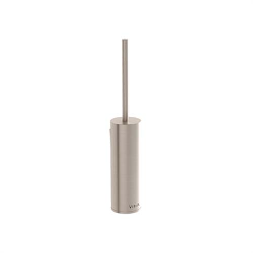 VitrA Origin Freestanding Wc Brush & Holder - Brushed Nickel