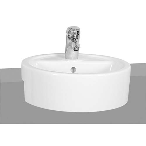 VitrA Comm Basin 45cm 1 Tap Hole - White