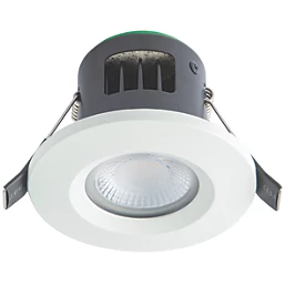 4lite Fixed Fire Rated LED CCT Downlight Matt White 7W 640-730lm