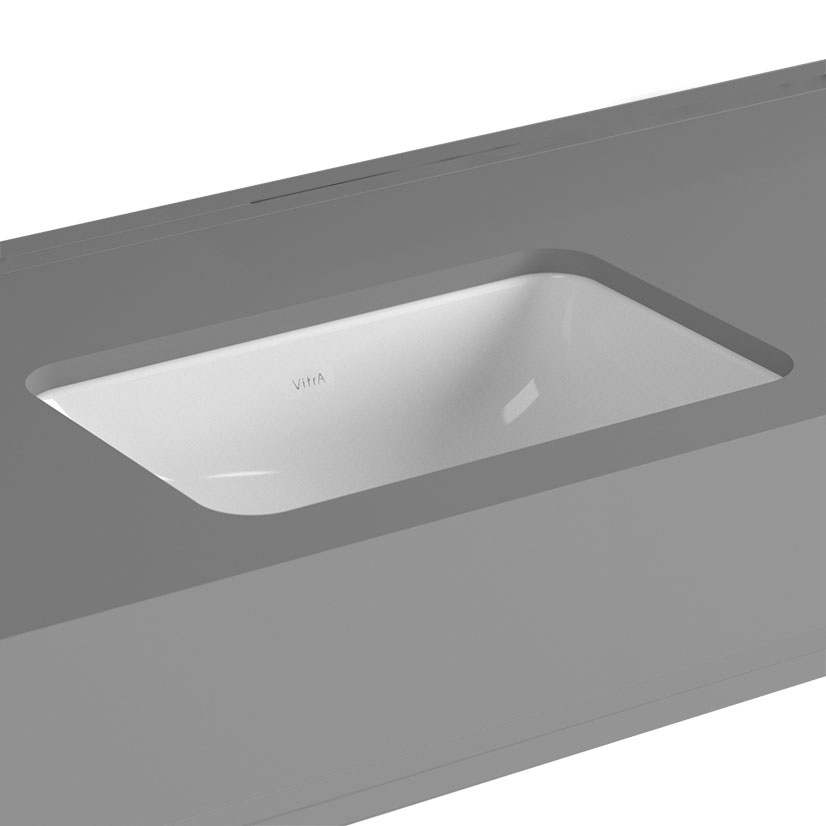 VitrA S20 U/Counter Basin 475cm No Tap Hole - White