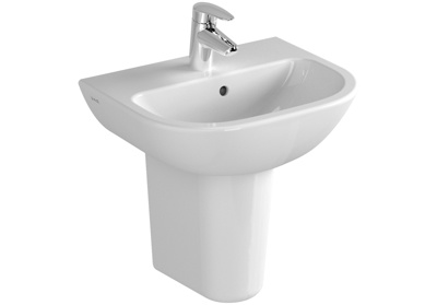 VitrA S20 Cloakroom Washbasin 450mm 1 Tap Hole - White