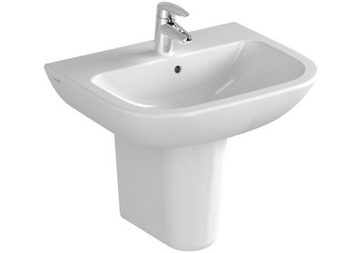 VitrA S20 Basin 550mm 1 Tap Hole - White