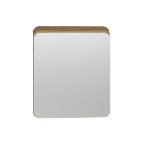 VitrA Nest Mirror 60 x 70cm - Waved Natural Wood