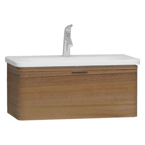 VitrA Nest Trendy Furniture 100cm For 5687 Basin - Waved Natural Wood