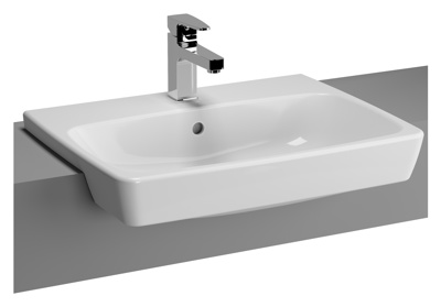 VitrA M-Line 600mm Semi Recessed Basin - White