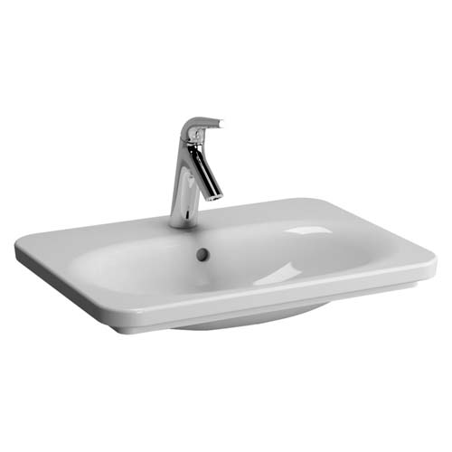 VitrA Nest Trendy Basin 595 x 445cm 3 Tap Hole - White