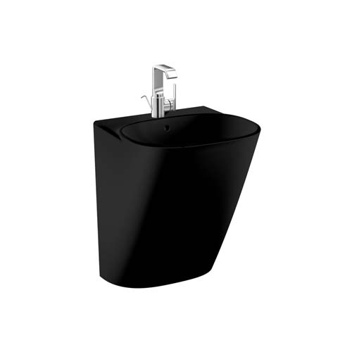 VitrA Frame Half Monoblock Basin 50 x 625H x 485cm 1 Tap Hole - Black