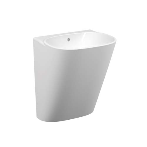 VitrA Frame Half Monoblock Basin 50 x 625H x 485cm No Tap Hole - White