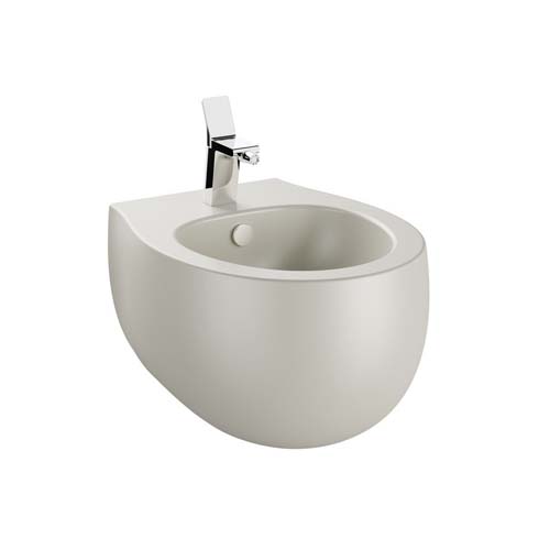 VitrA Memoria Wall Hung Bidet - Matt Taupe