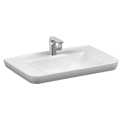 VitrA Sento Basin 78 x 485cm One Tap Hole - White