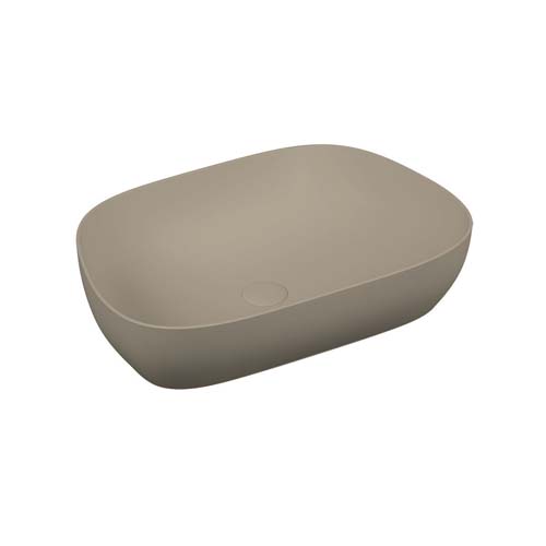 VitrA Outline Tv Bowl 625 x 425cm No Tap Hole Inc Waste - Matt Taupe