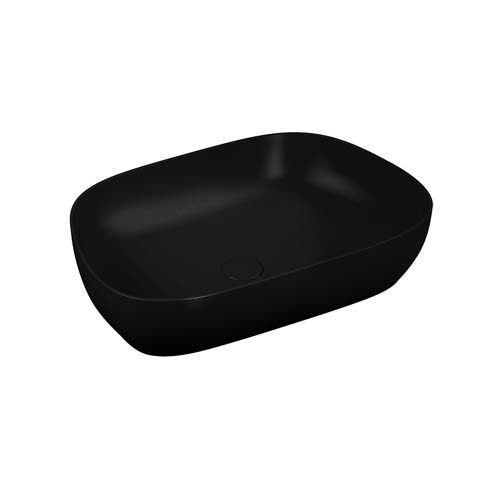 VitrA Outline Tv Bowl 625 x 425cm No Tap Hole Inc Waste - Matt Black