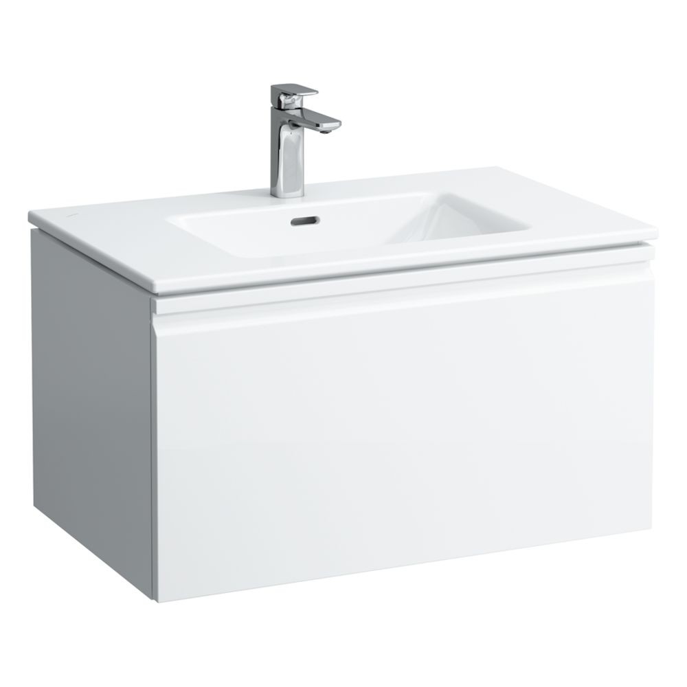 Laufen Pro S 80cm Basin & Unit with Interior Drawer - Gloss White