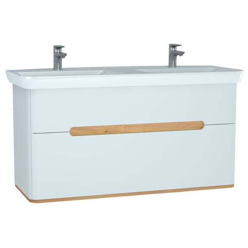 VitrA Sento Furniture 120cm For Use with 5949 Basin - Matt White