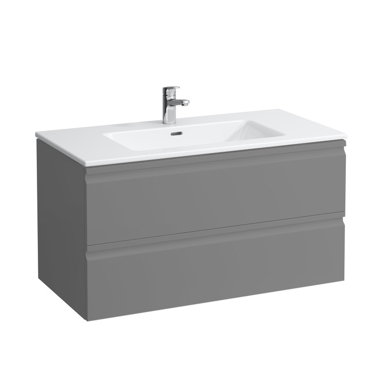 Laufen Pro S 100cm Basin & Vanity Unit with 2 Drawers - Graphite