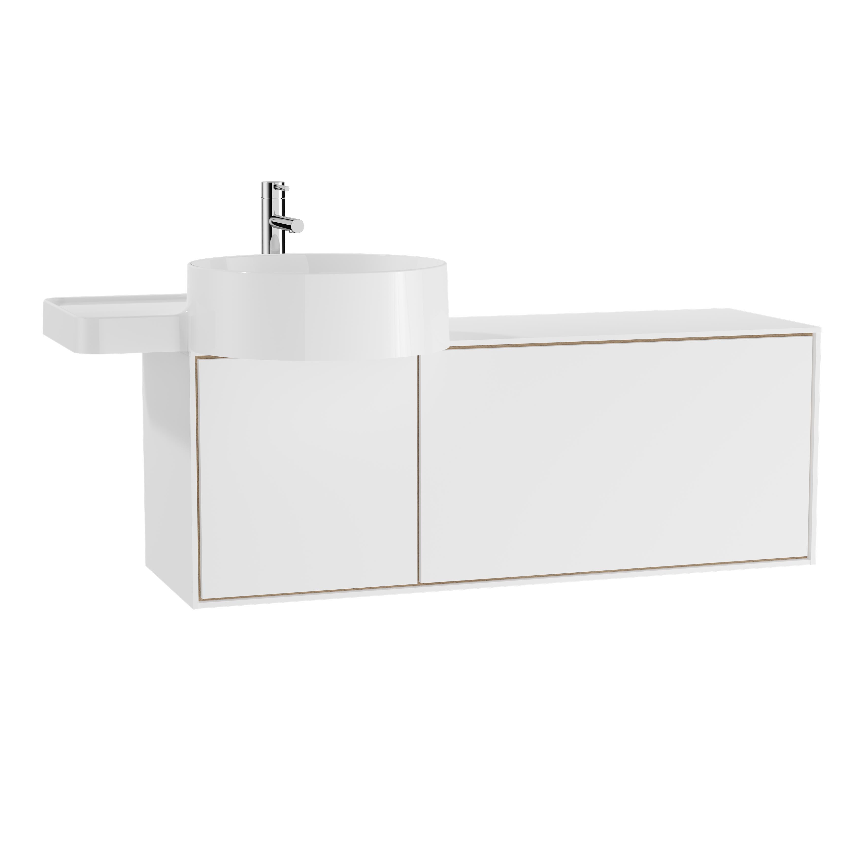 Vitra Designer Collection Voyage 100cm Washbasin Unit with doors and 1 drawer