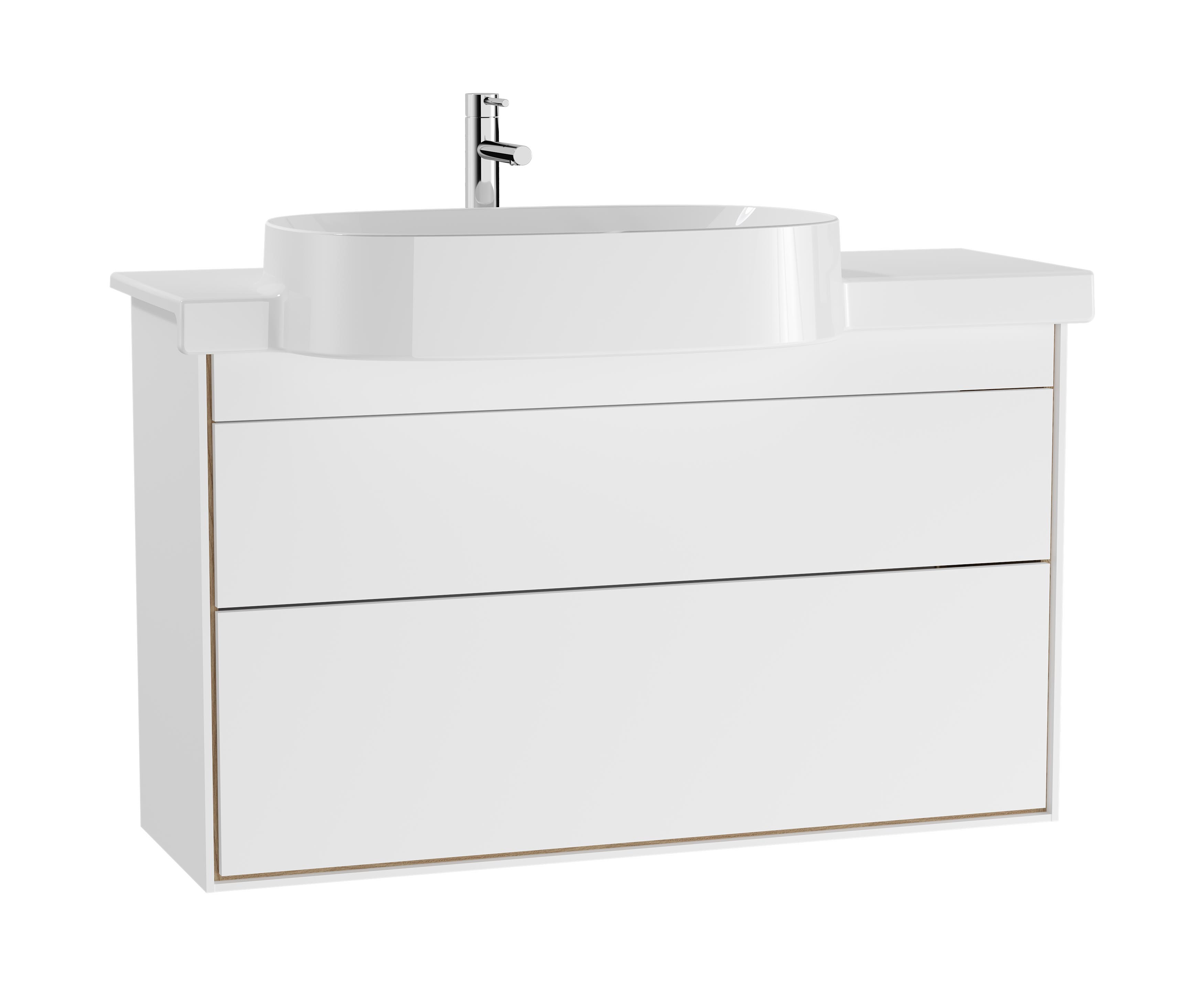 Vitra Designer Collection Voyage 100cm Washbasin Unit with 2 drawers