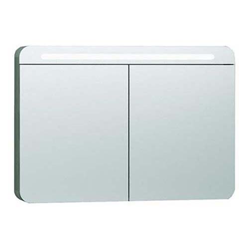 VitrA Nest Mirror Cabinet 100cm with 2 Doors - Grey Natural Wood