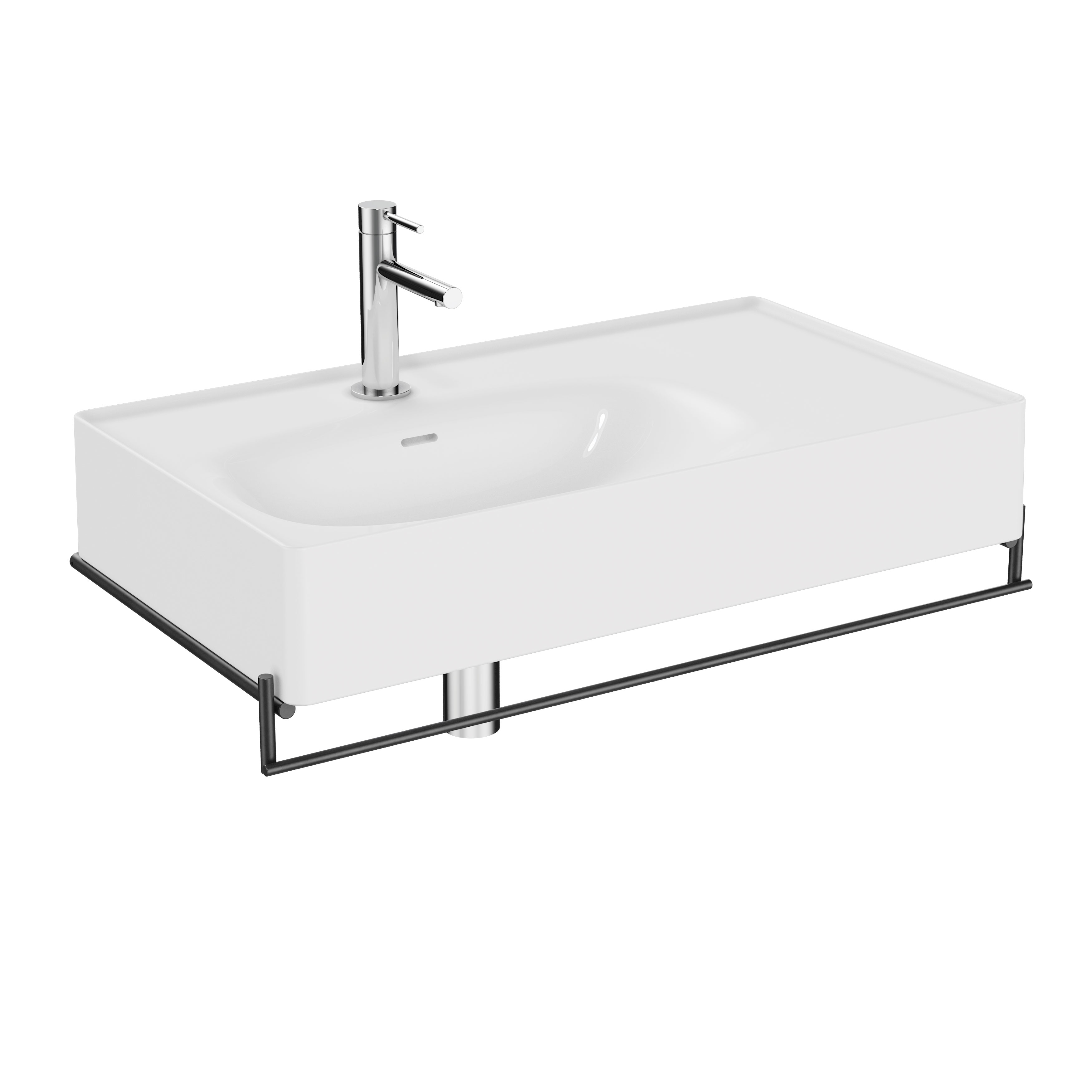 Vitra Designer Collection Equal 80cm Basin Unit with Towel Holder