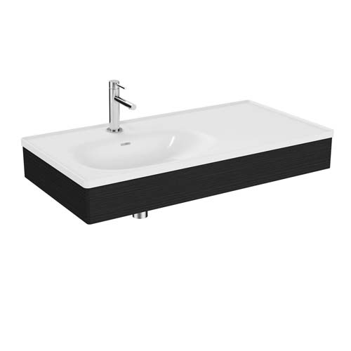 Vitra Designer Collection Equal 100cm Basin Unit with Asymmetric Basin