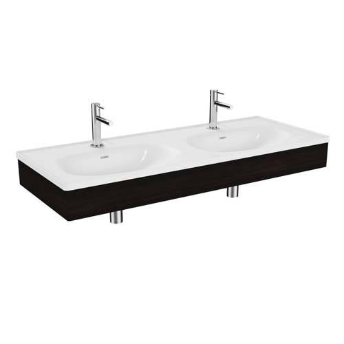VitrA Equal 130cm Basin Unit with Asymmetric Basin - Elm