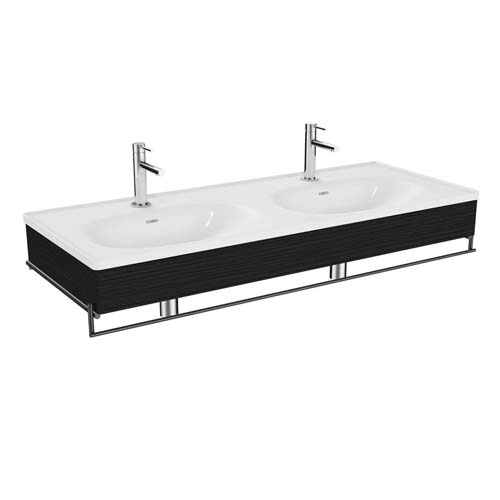 Vitra Designer Collection Equal 130cm Basin Unit with Asymmetric Basin and Towel Holder