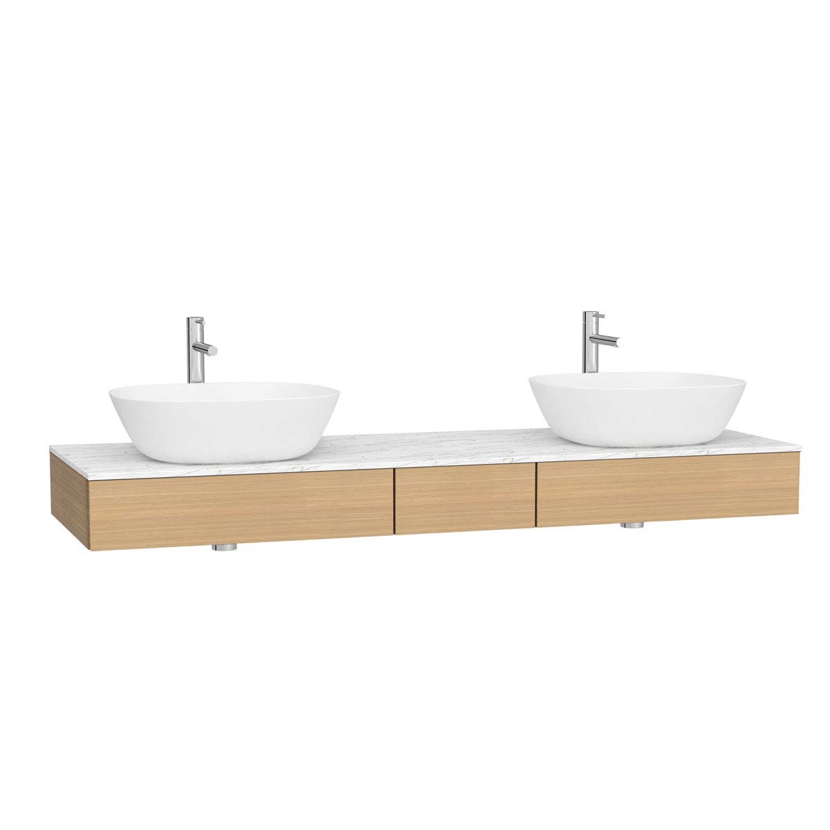 VitrA Origin 150cm Vanity Unit Centre Basin - Elm