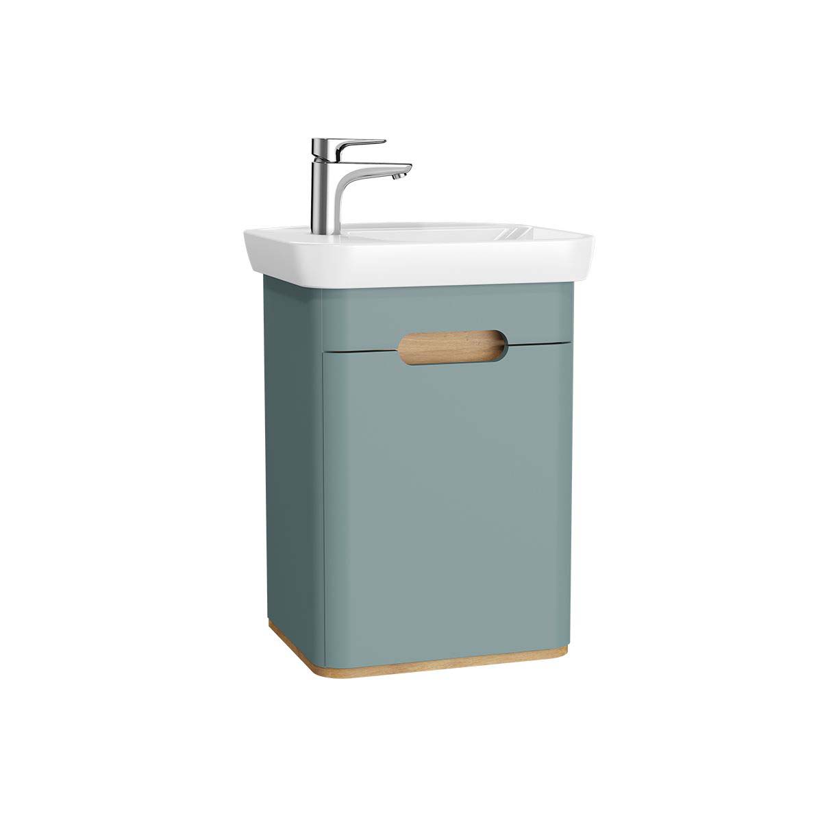 VitrA Sento Furniture Left Hand Hinge - Matt Fjord Green