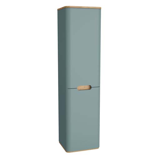 VitrA Sento Tall Unit Left Hand Hinge - Matt Fjord Green