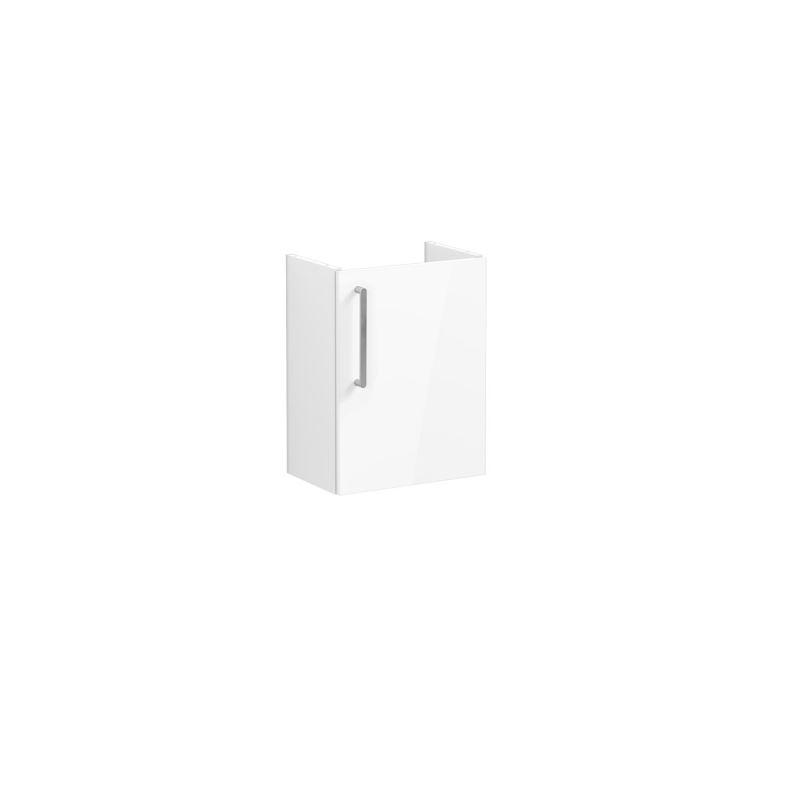 VitrA Root Flat Compact 1 Door Wall Hung Unit 450mm - Gloss White